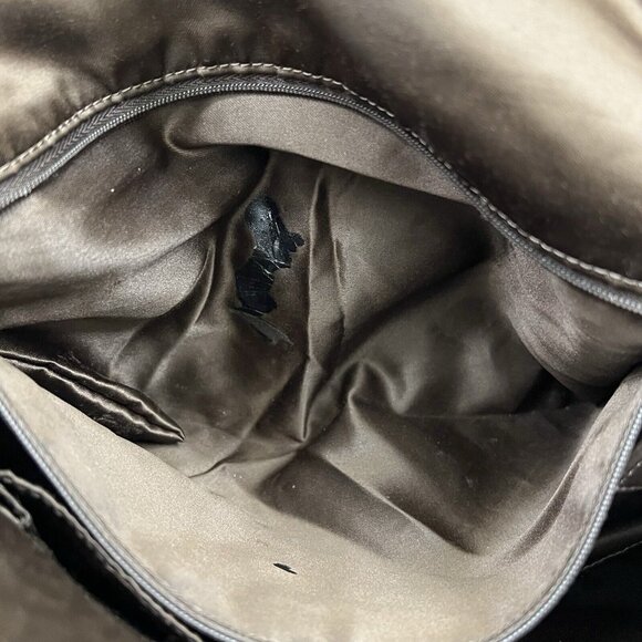 Coach Tote Bag Purse Vintage Jacquard Khaki & Brown - Picture 6 of 9